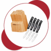 Knife Block with free 4-piece steak knife set product image